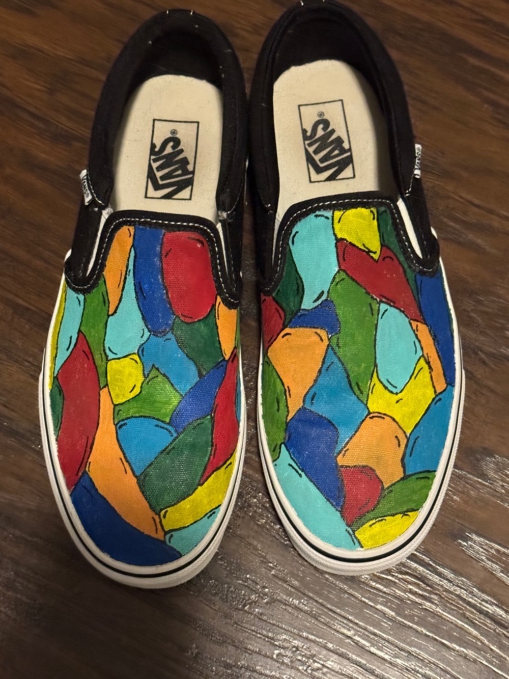 Vans Slip-On Sneakers in Multicolor Patchwork